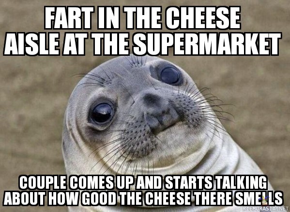 Farts in the cheese aisle at the supermarket fart meme