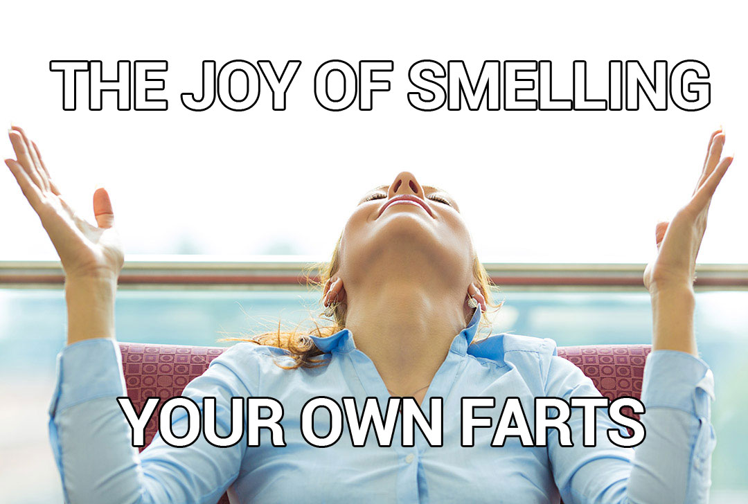 joy of smelling your own fart meme